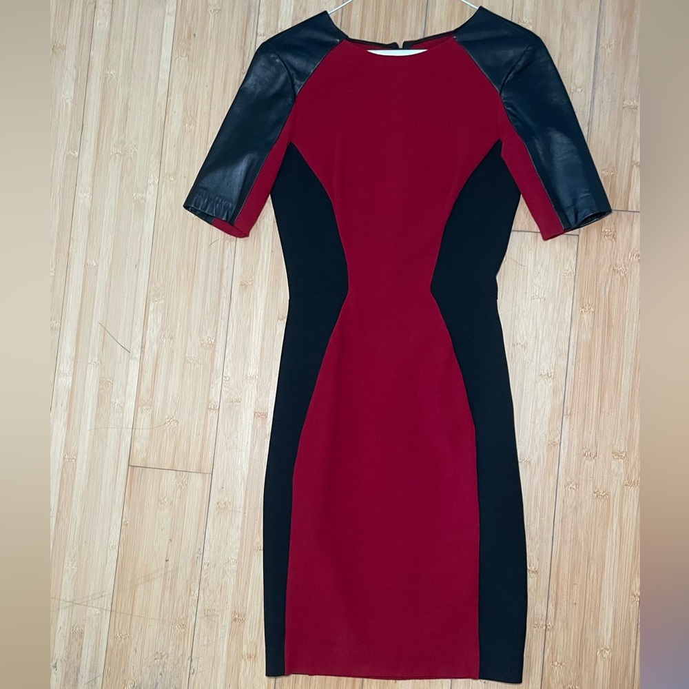 Black and Red midi dress